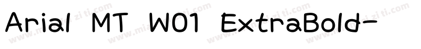 Arial MT W01 ExtraBold字体转换